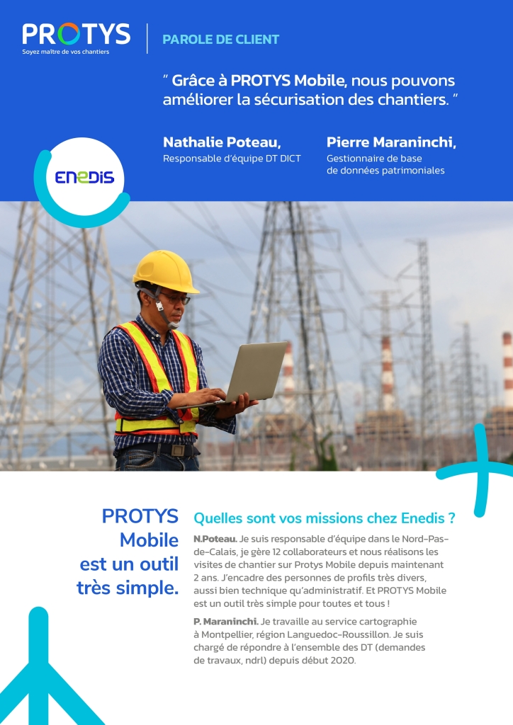 « Grâce à PROTYS Mobile nous pouvons améliorer la sécurisation des chantiers »
